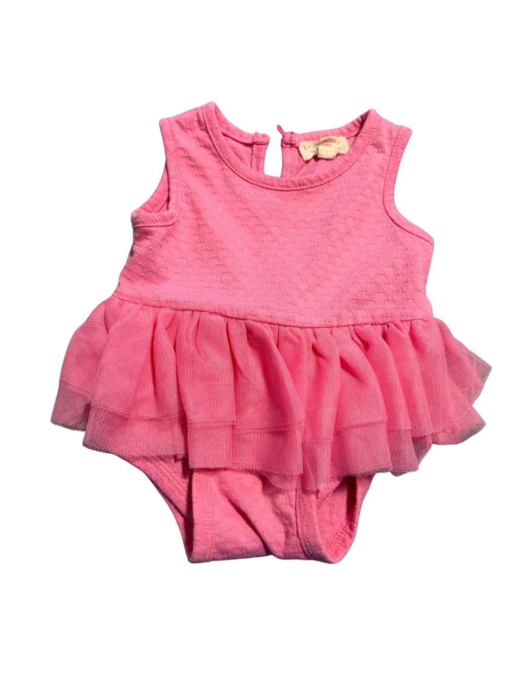 btween Pink Sleeveless Tutu Bodysuit